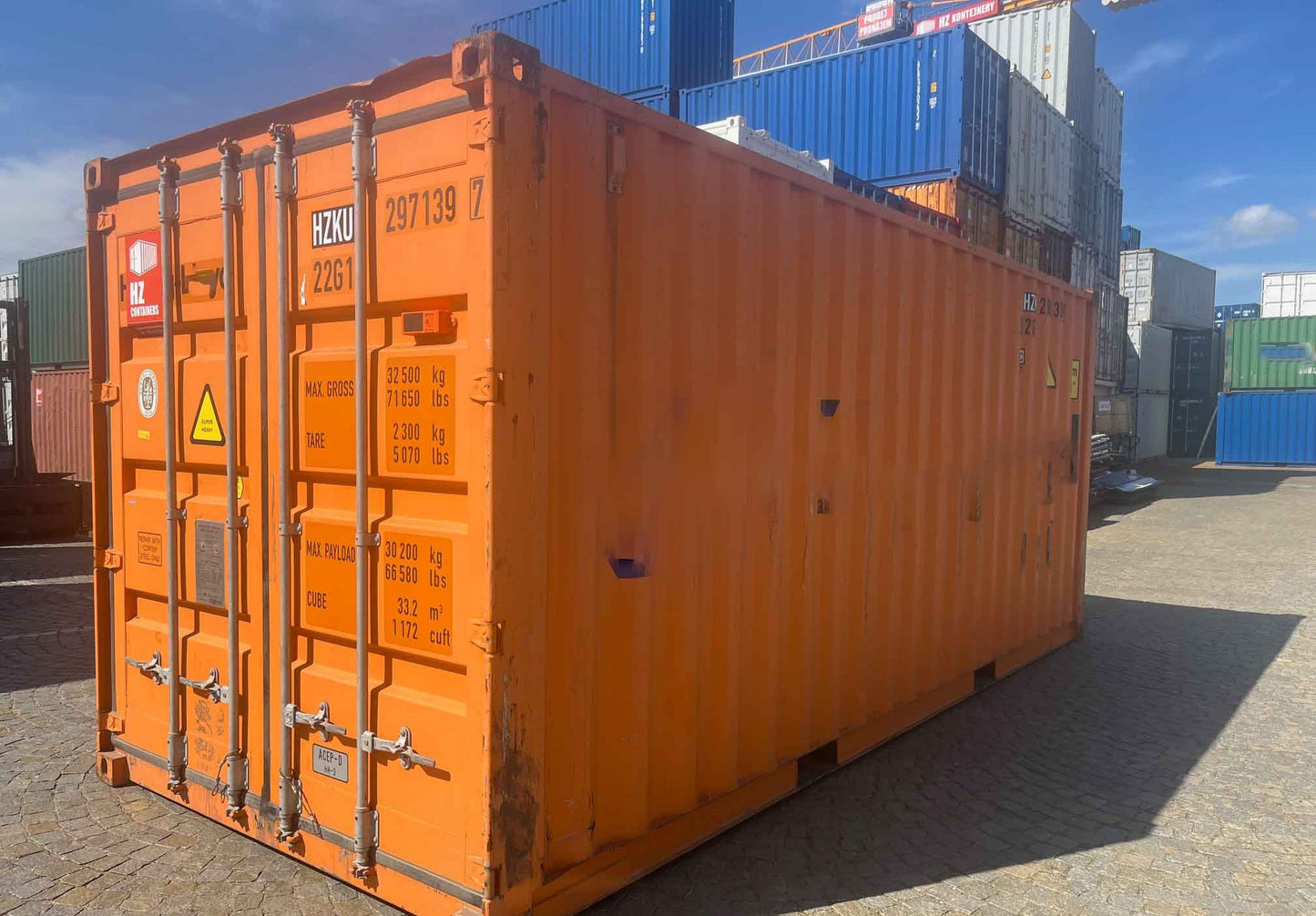 Contenedor Marítimo Usado – 20 pies amarillo