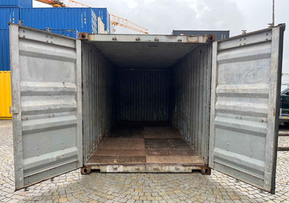 Contenedor Marítimo 20 pies usado gris claro