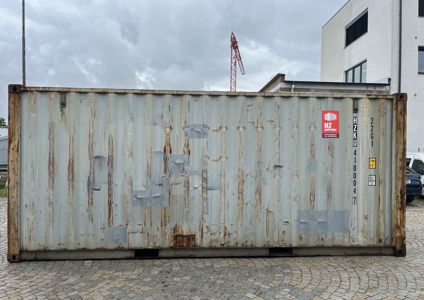 Contenedor Marítimo 20 pies usado gris claro